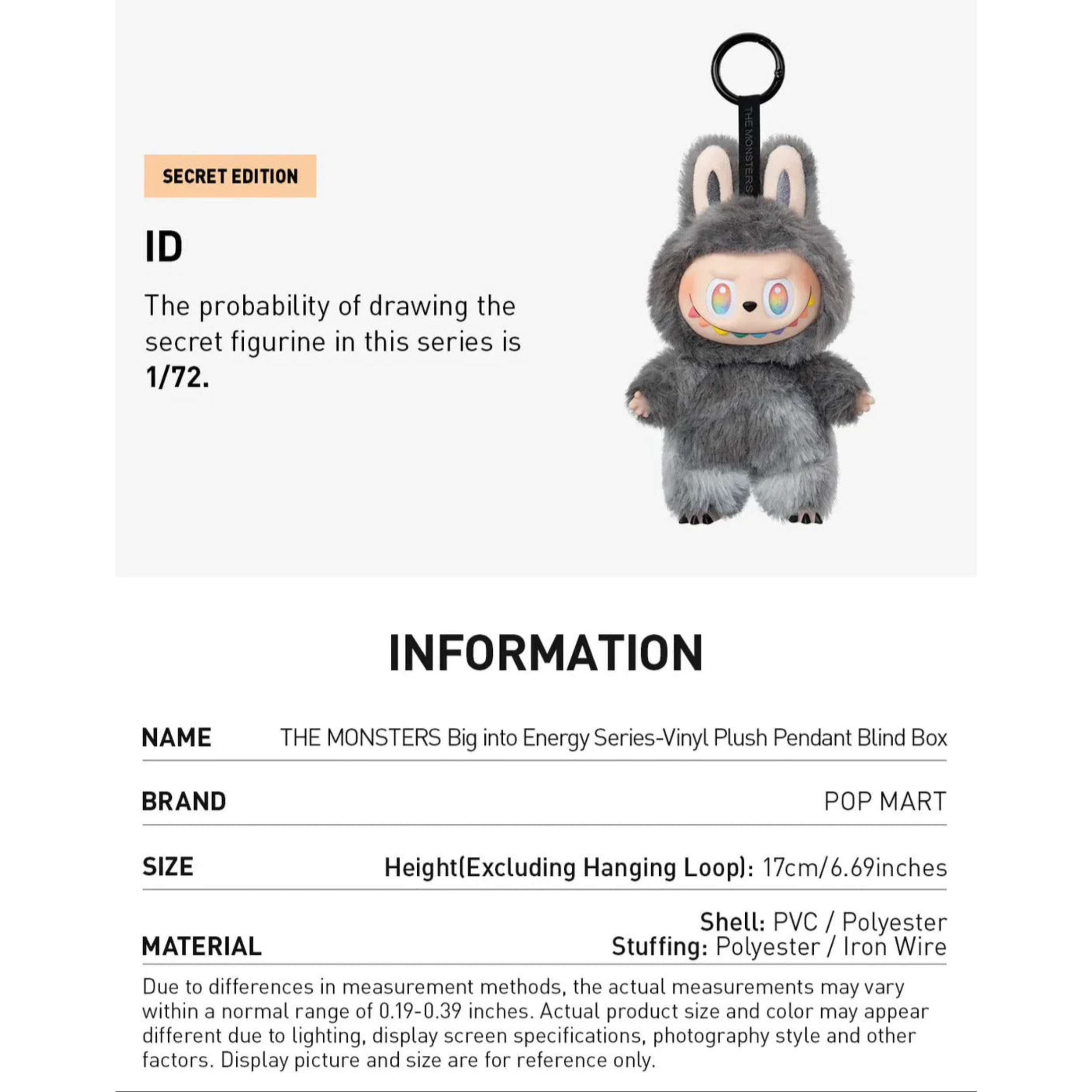 Labubu Big Into Energy V3 Blind box
